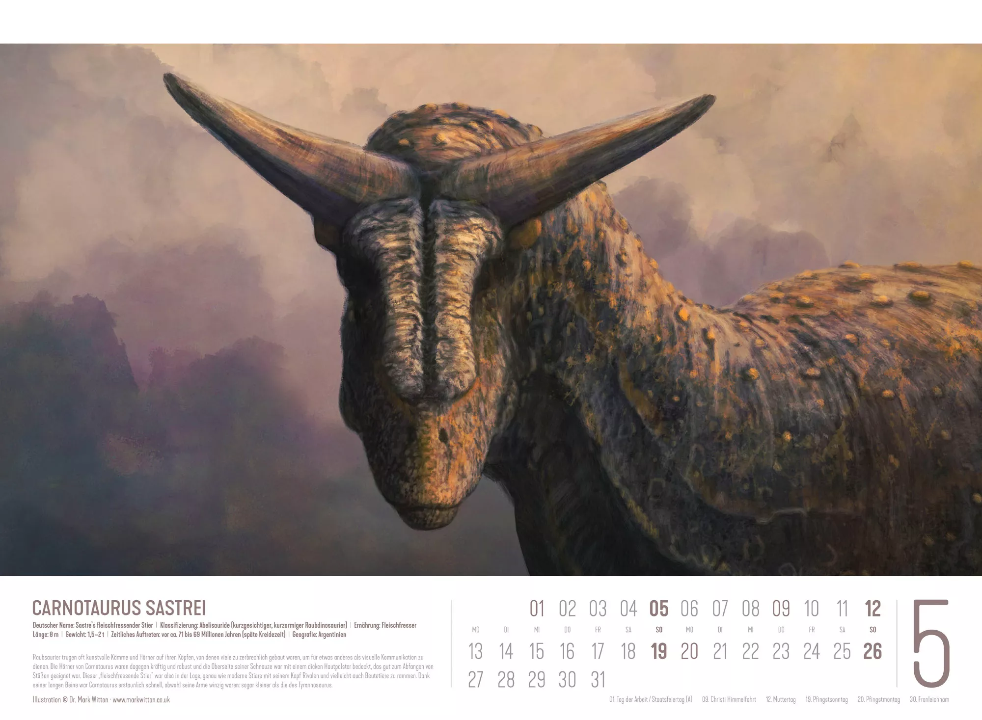 Ackermann Kalender Dinosaurier 2024 - Innenansicht 05