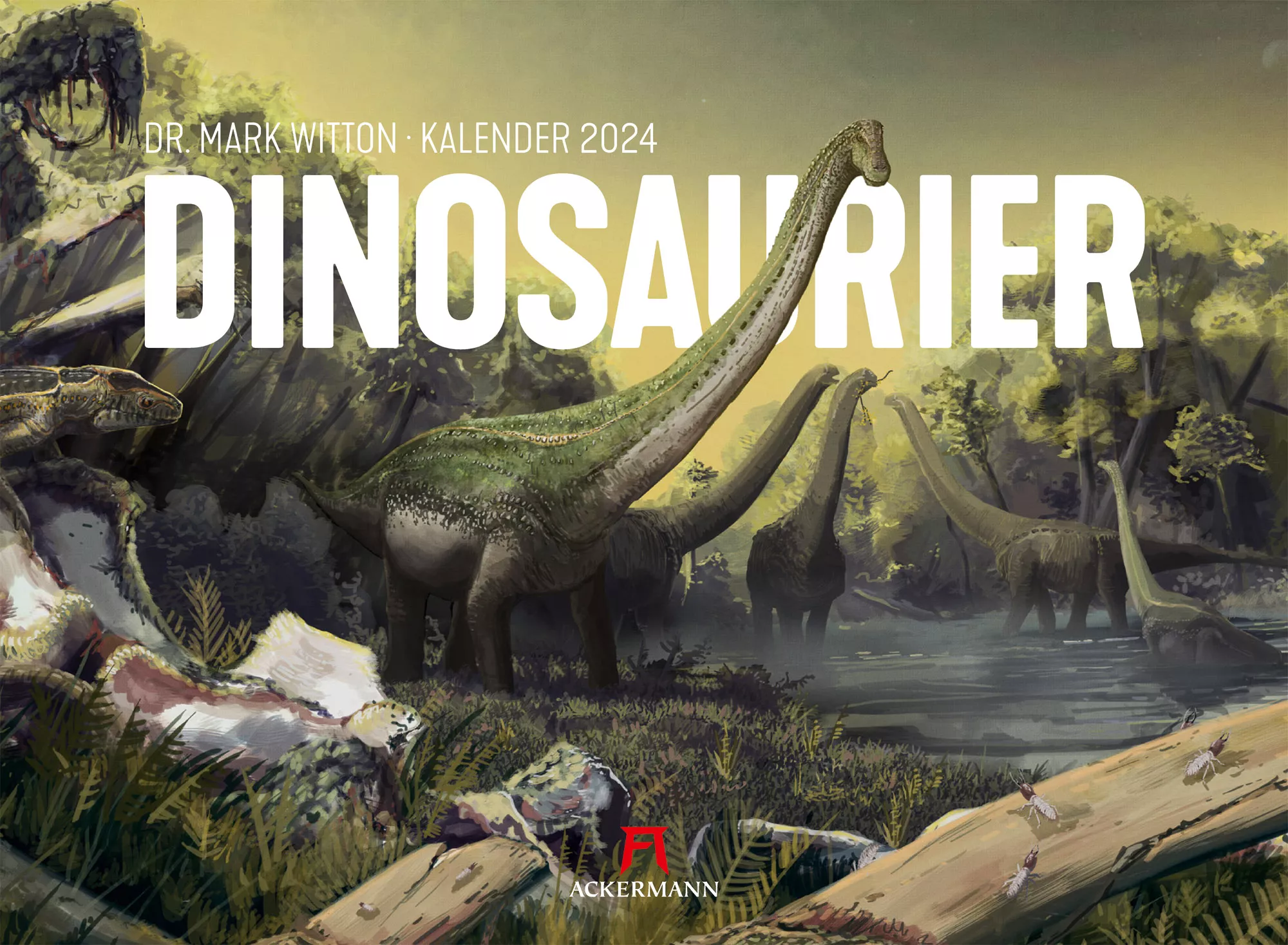 Ackermann Kalender Dinosaurier 2024 - Titelblatt