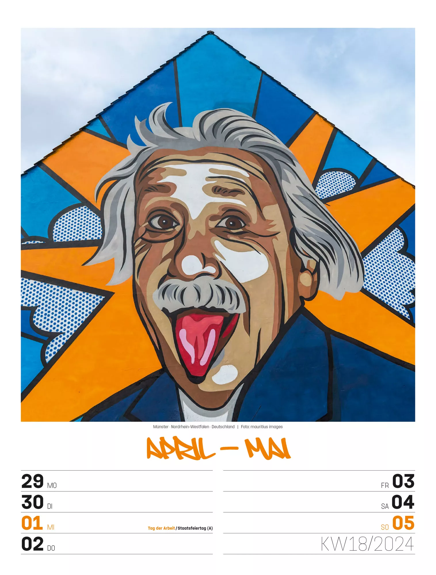 Ackermann Kalender Street Art - Wochenplaner 2024 - Innenansicht 21