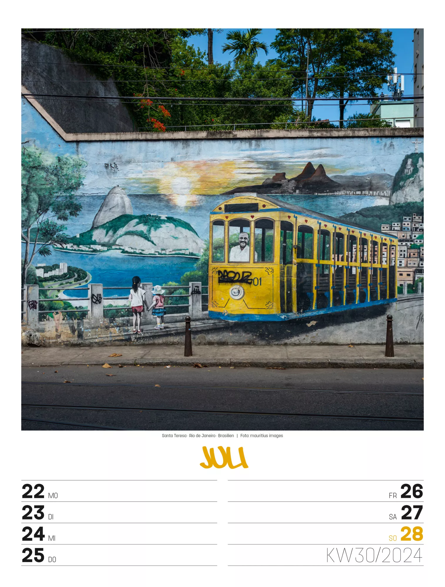 Ackermann Kalender Street Art - Wochenplaner 2024 - Innenansicht 33
