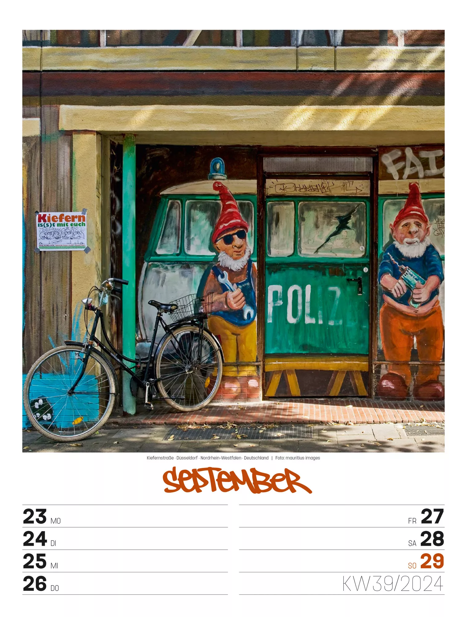Ackermann Kalender Street Art - Wochenplaner 2024 - Innenansicht 42