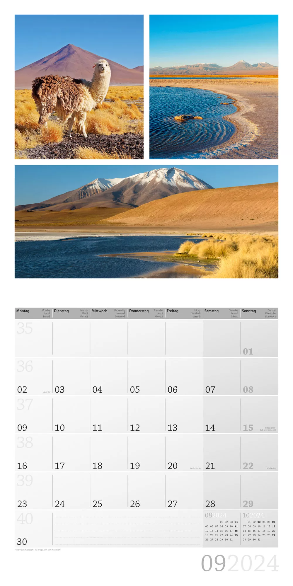 Art12 Collection Kalender Colours of Nature 2024 - 30x30 - Innenansicht 09
