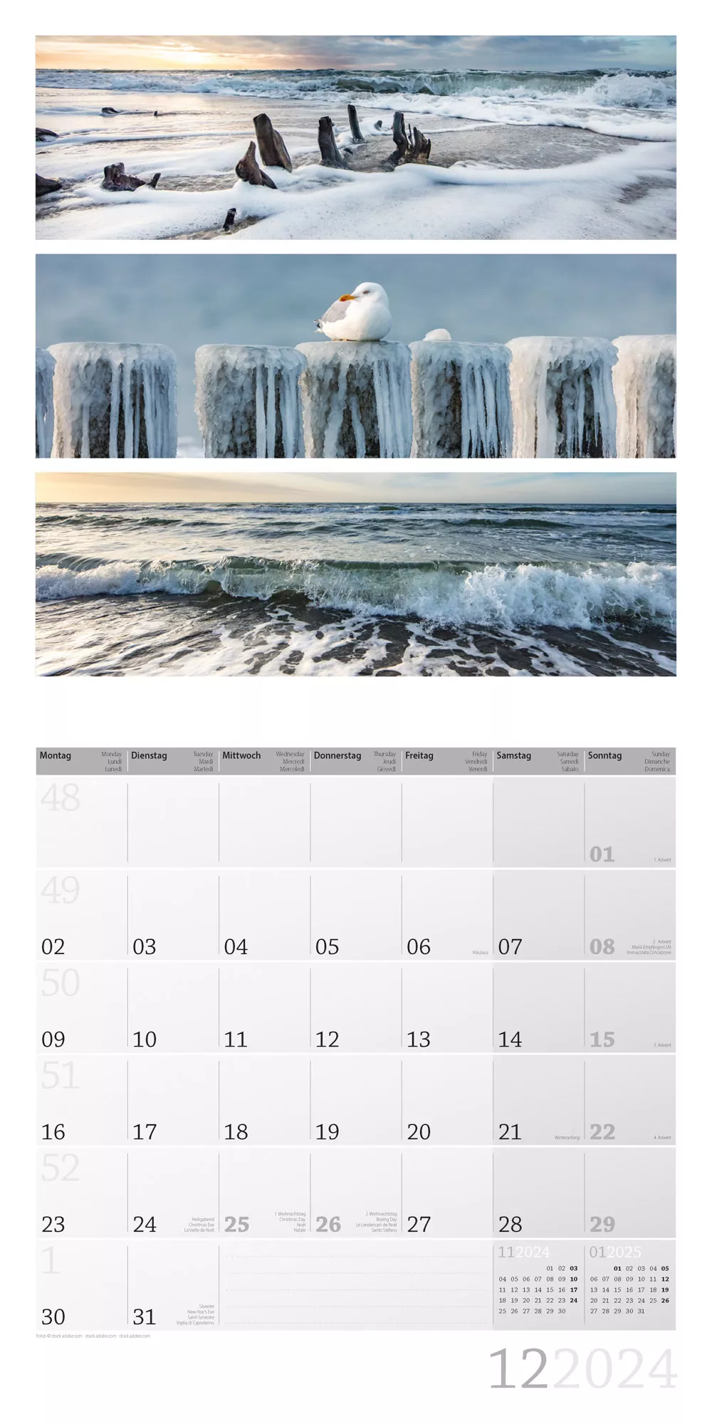 Art12 Collection Kalender Colours of Nature 2024 - 30x30 - Innenansicht 12