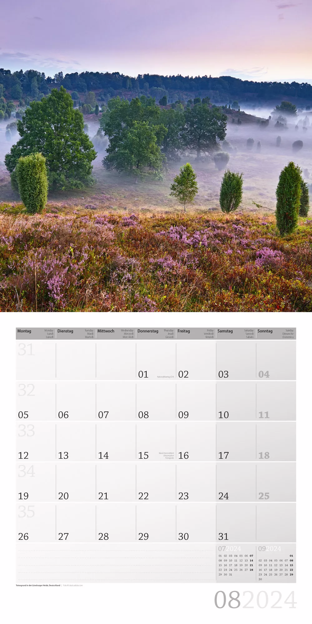 Art12 Collection Kalender Zauber des Waldes 2024 - 30x30 - Innenansicht 08
