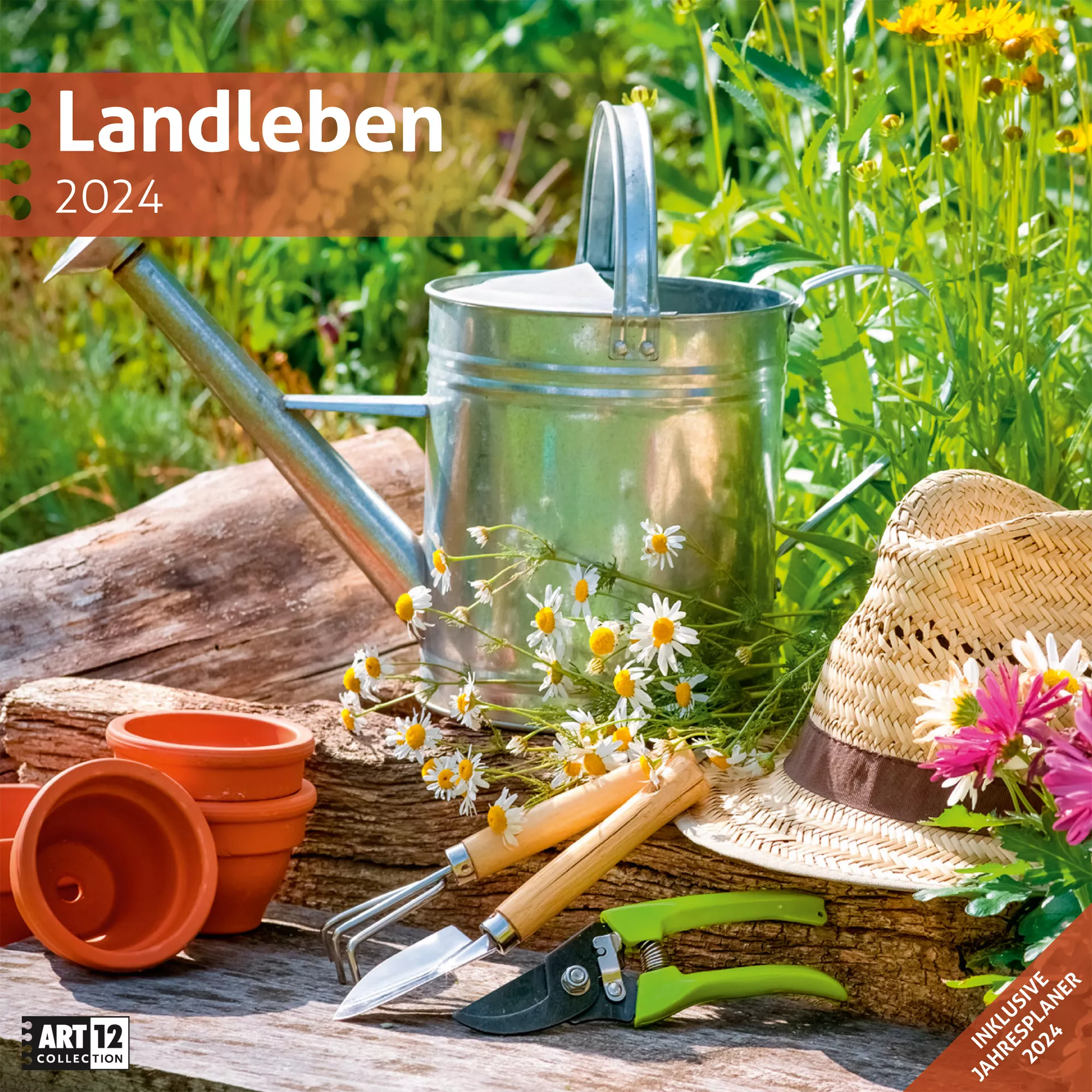 Art12 Collection Kalender Landleben 2024 - 30x30 - Titelblatt