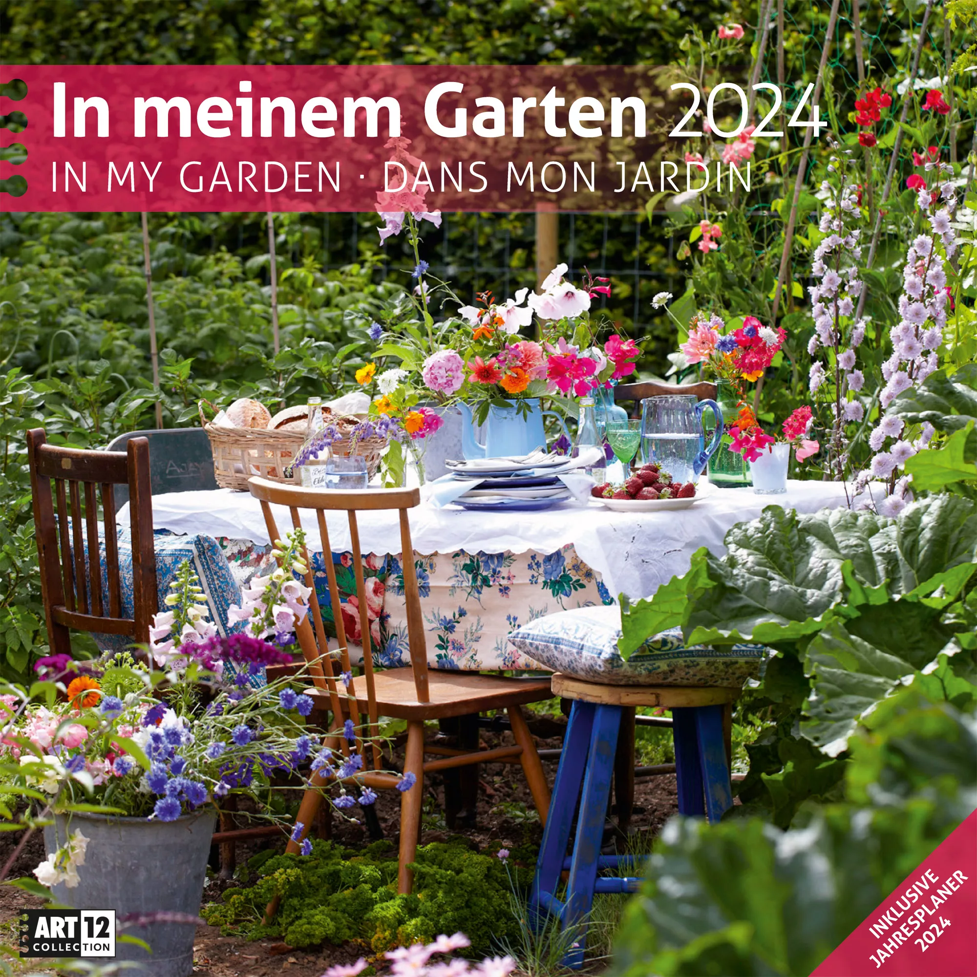 Art12 Collection Kalender In meinem Garten 2024 - 30x30 - Titelblatt