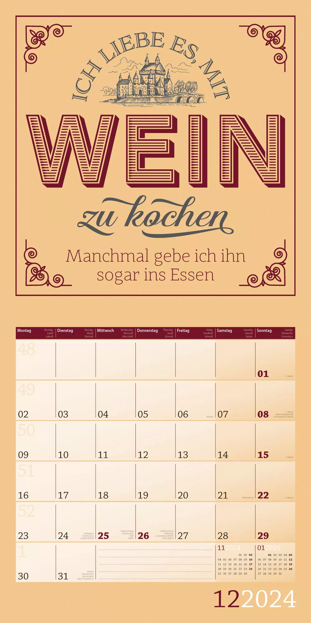 Art12 Collection Kalender Einspruch 2024 - 30x30 - Innenansicht 12